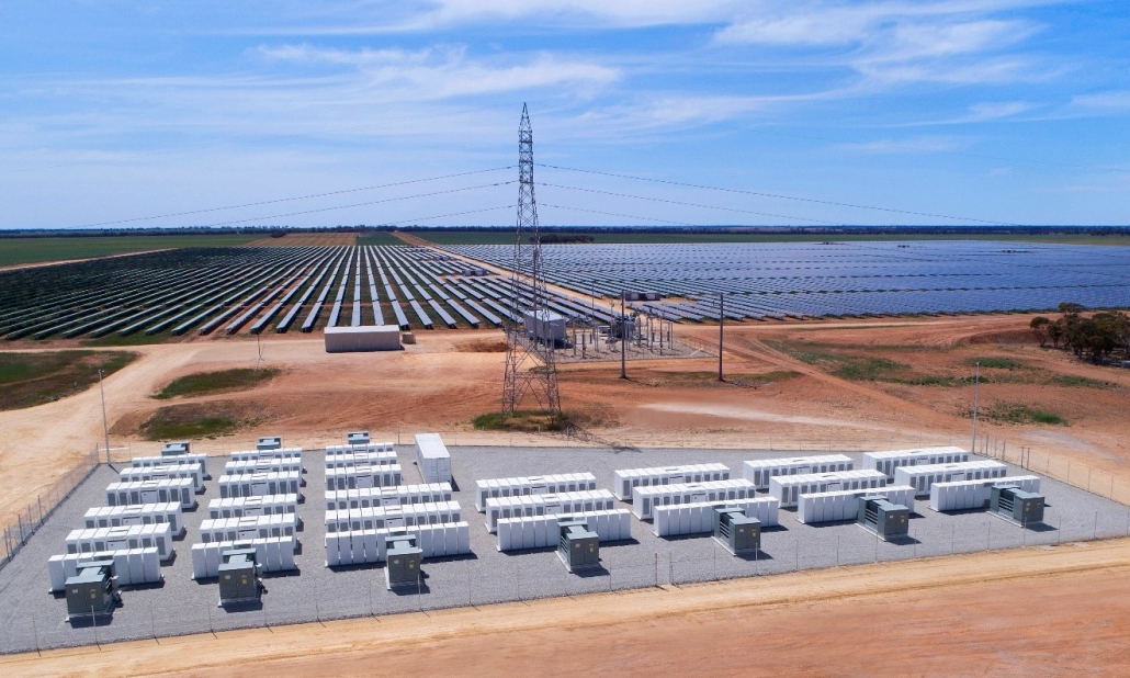 Australia's largest integrated battery with a solar farm powers up in